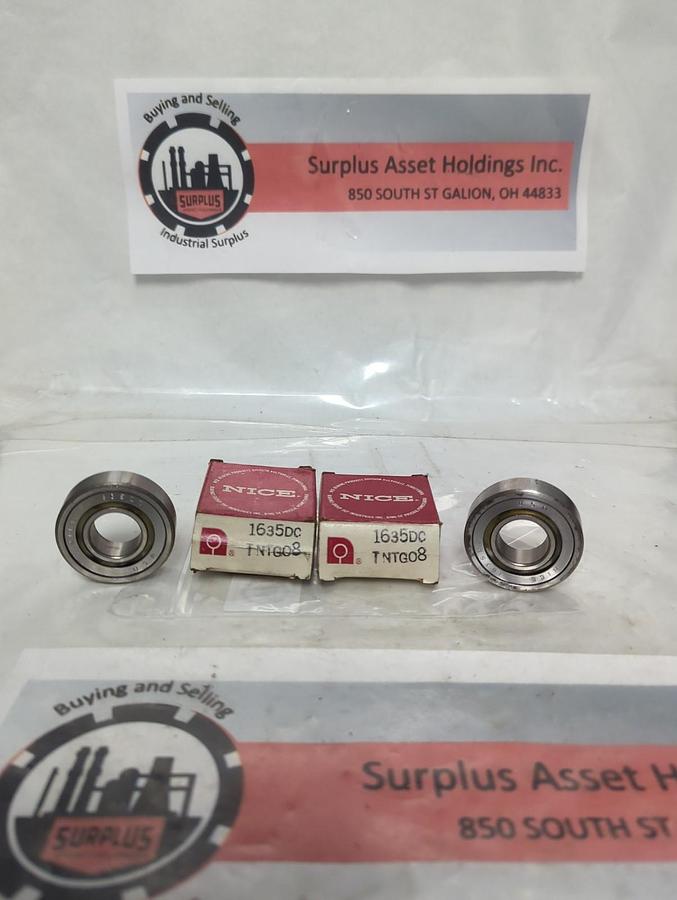 NICE,1635DC TNTG08,SEALED BALL BEARING LOT OF 2 NOS
