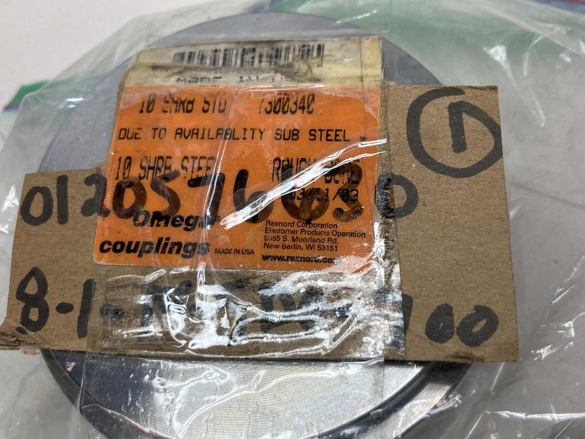 Rexnord Omega,10 SHRB STD,Hub Shaft Coupling