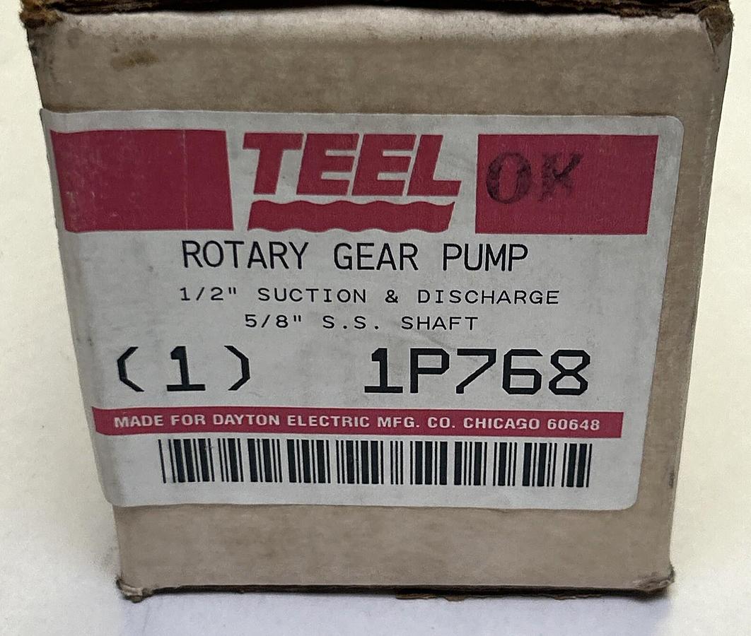 Used TEEL,1P768,ROTARY GEAR PUMP NEW