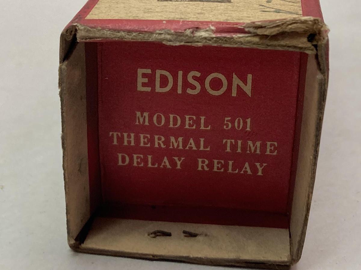 Used Edison,Model 501,Thermal Time Delay Relay