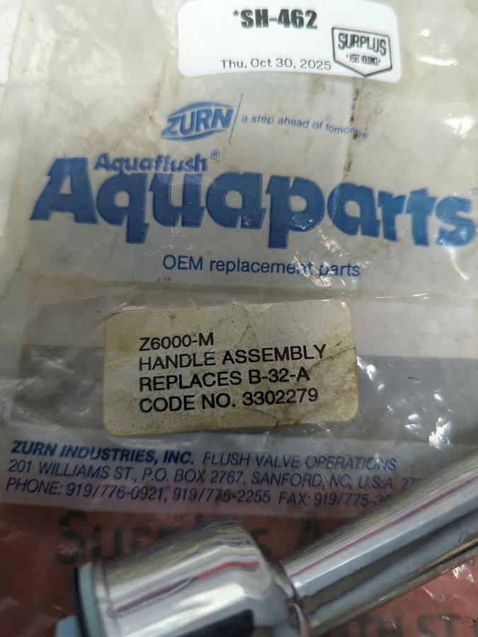 ZURN,Z6000-M,AQUAFLUSH HANDLE ASSEMBLY NOS