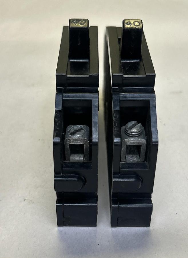 Used ZINSCO,Q140,CIRCUIT BREAKER 40A 120/240V 1P LOT OF 2