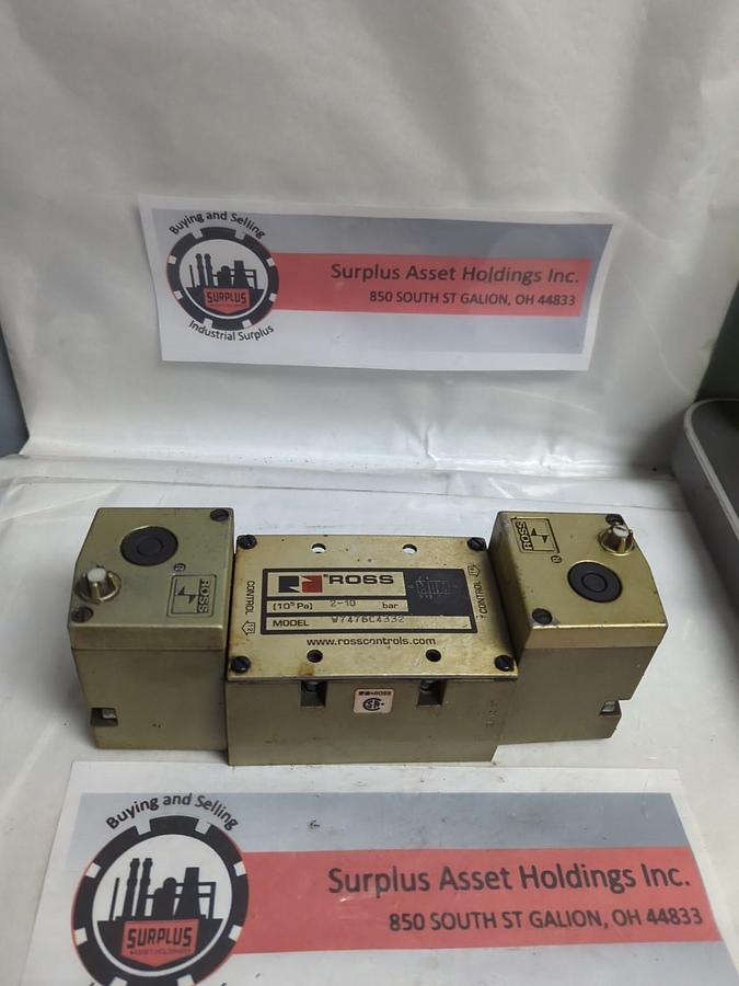 Used ROSS,W7476C4332,SOLENOID VALVE110/50 110-120/60 PRE-OWNED
