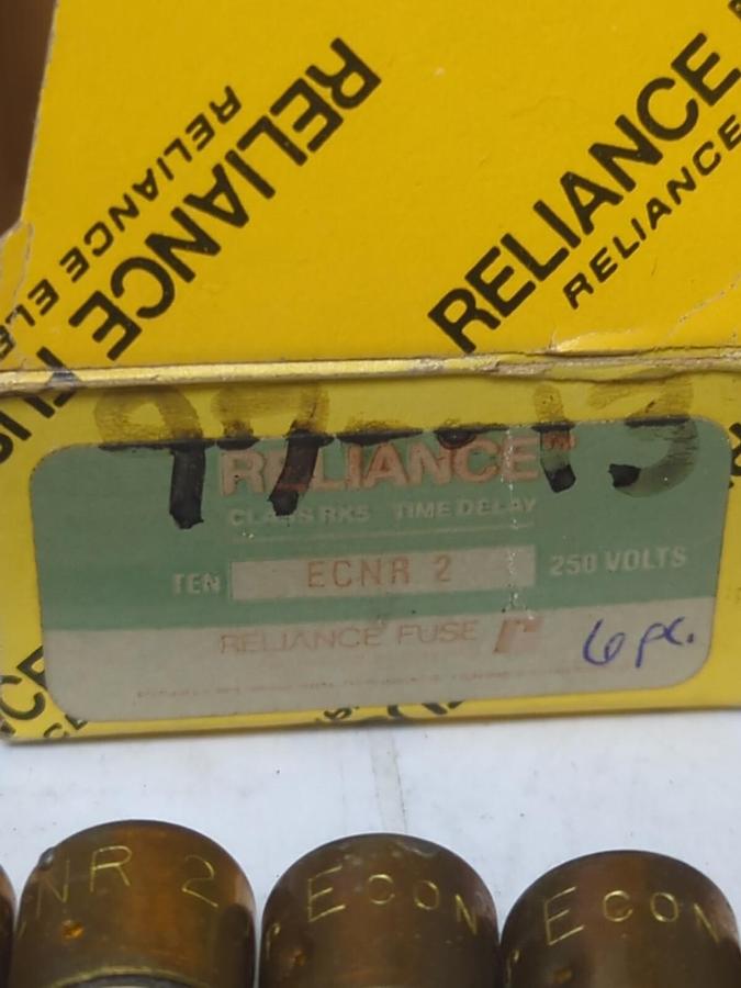 RELIANCE,ECNR2,TIME DELAY 2 AMP FUSES BOX OF 6 NOS