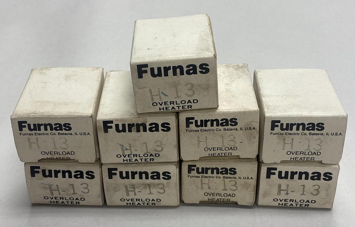 Furnas,H13,Overload Heater Lot Of 9 NOS
