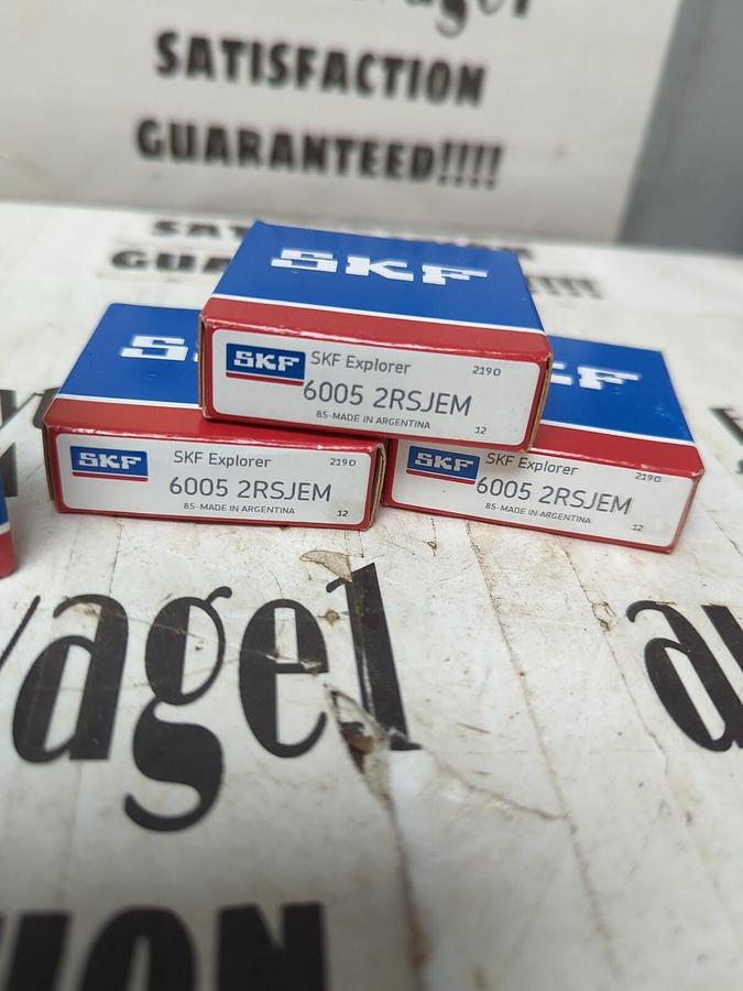 SKF,6005 2RSJEM,DEEP GROOVE BALL BEARING LOT OF 4 NOS