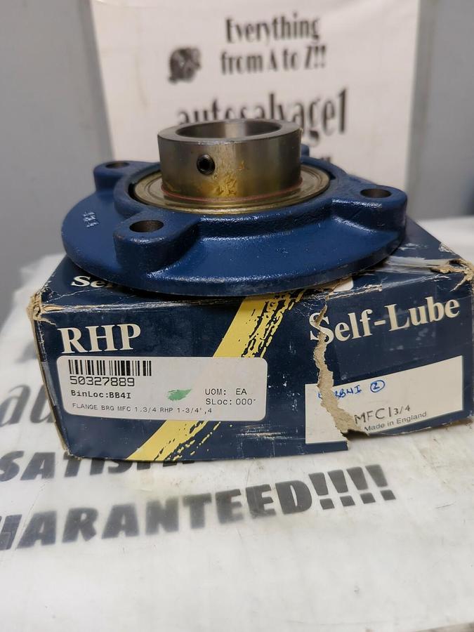 RHP,MFC 1-3/4,FLANGE MOUNT BEARING 4-BOLT BASE 1-3/4 INCH BORE NOS