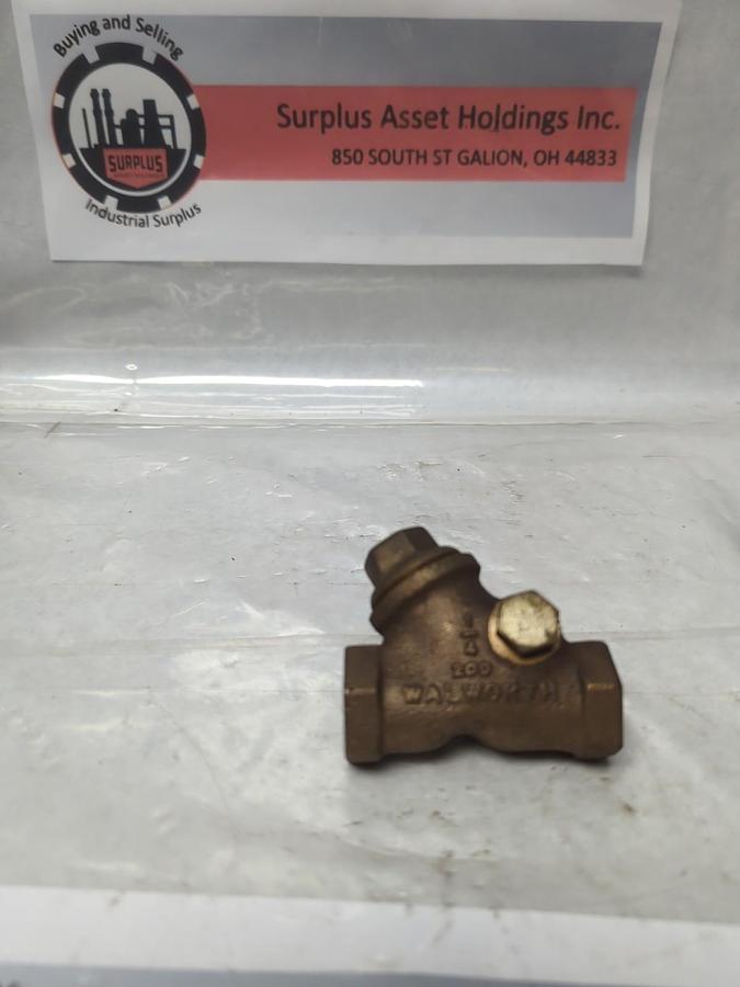WALWORTH,1/4-200,BRONZE SWING CHECK VALVE 1/4 INCH NOS