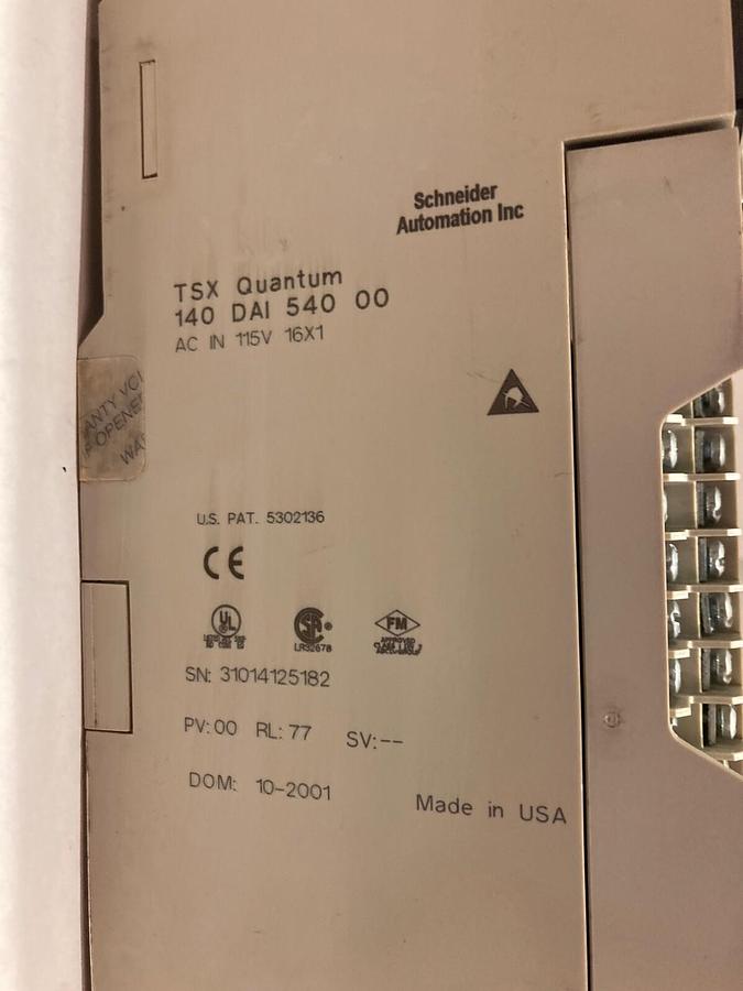 Used Schneider Electric,140-DAI-540-00,Inuput Module