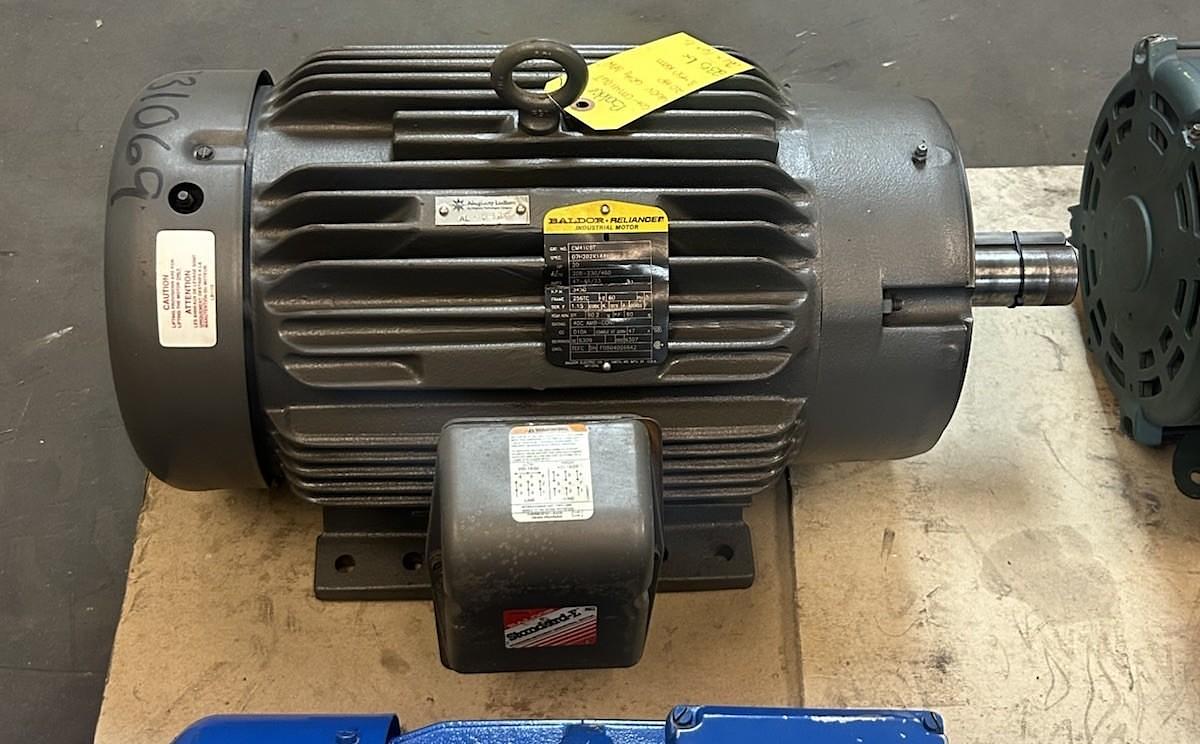 Used BALDOR,CM4106T,MOTOR 20HP 208-230/460V 3450RPM 3PH 256TC FRAME