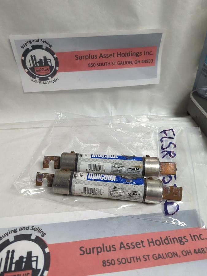 Used LITTELFUSE,FLSR75,INDICATOR 75 AMP FUSE LOT OF 2 PRE-OWNED