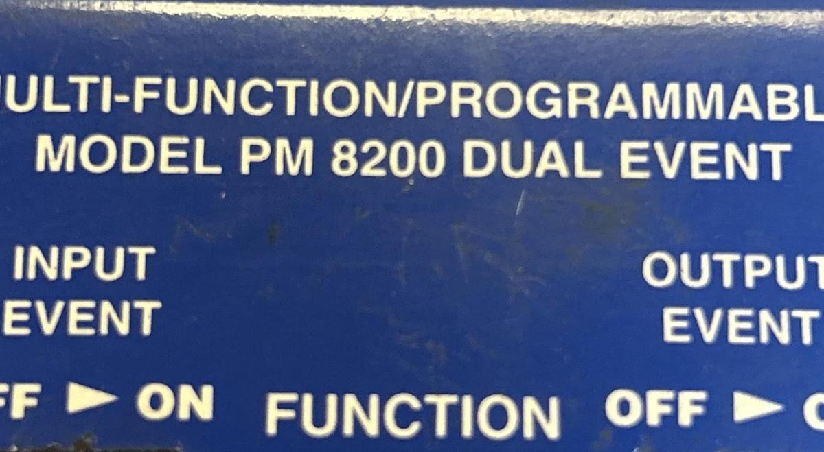 Used TRI-TRONICS,PM8200,MULTI-FUNCTION / PROGRAMMABLE CONTROL MODULE