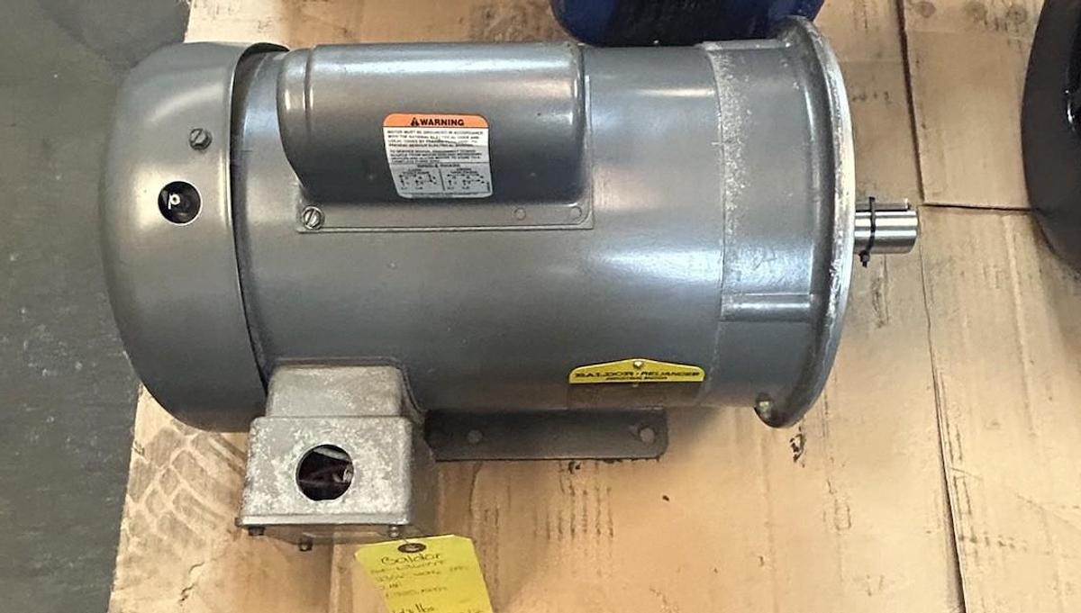 Used BALDOR,L3605T,MOTOR 2HP 115/230V 1725RPM 1PH 182T FRAME