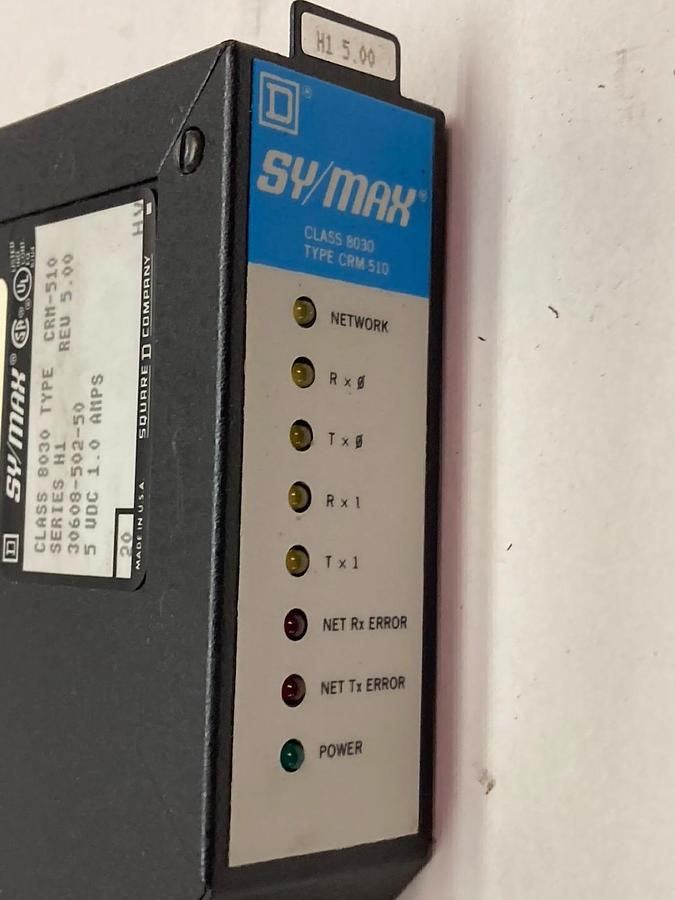 Used Square D Symax,8030CRM-510,Input Module Ser H1 5VDC 1A