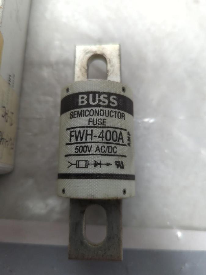 COOPER BUSSMANN,FWH-400A,SEMI-CONDUCTOR 400 AMP FUSE NOS