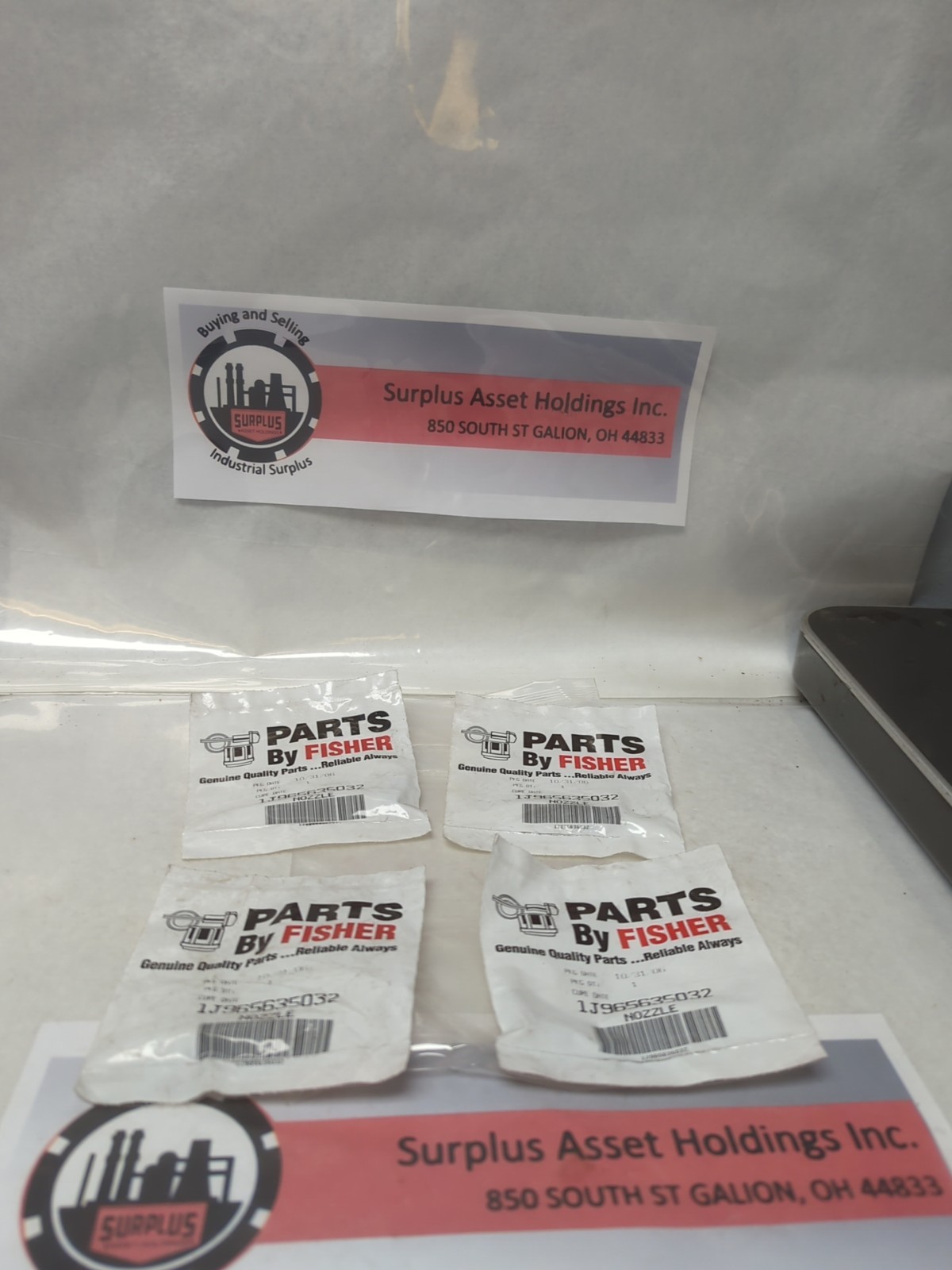 FISHER,1J965635032,NOZZLE LOT OF 4 NOS