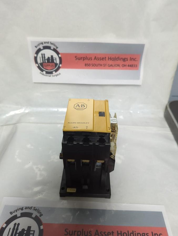 Used ALLEN BRADLEY,100-A75N*3,SERIES C CONTACTOR ASSEMBLY PRE-OWNED