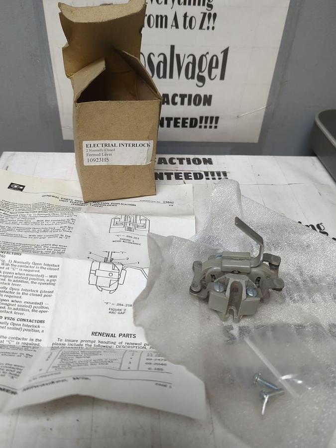 CUTLER-HAMMER,10923H5,ELECTRICAL INTERLOCK NOS