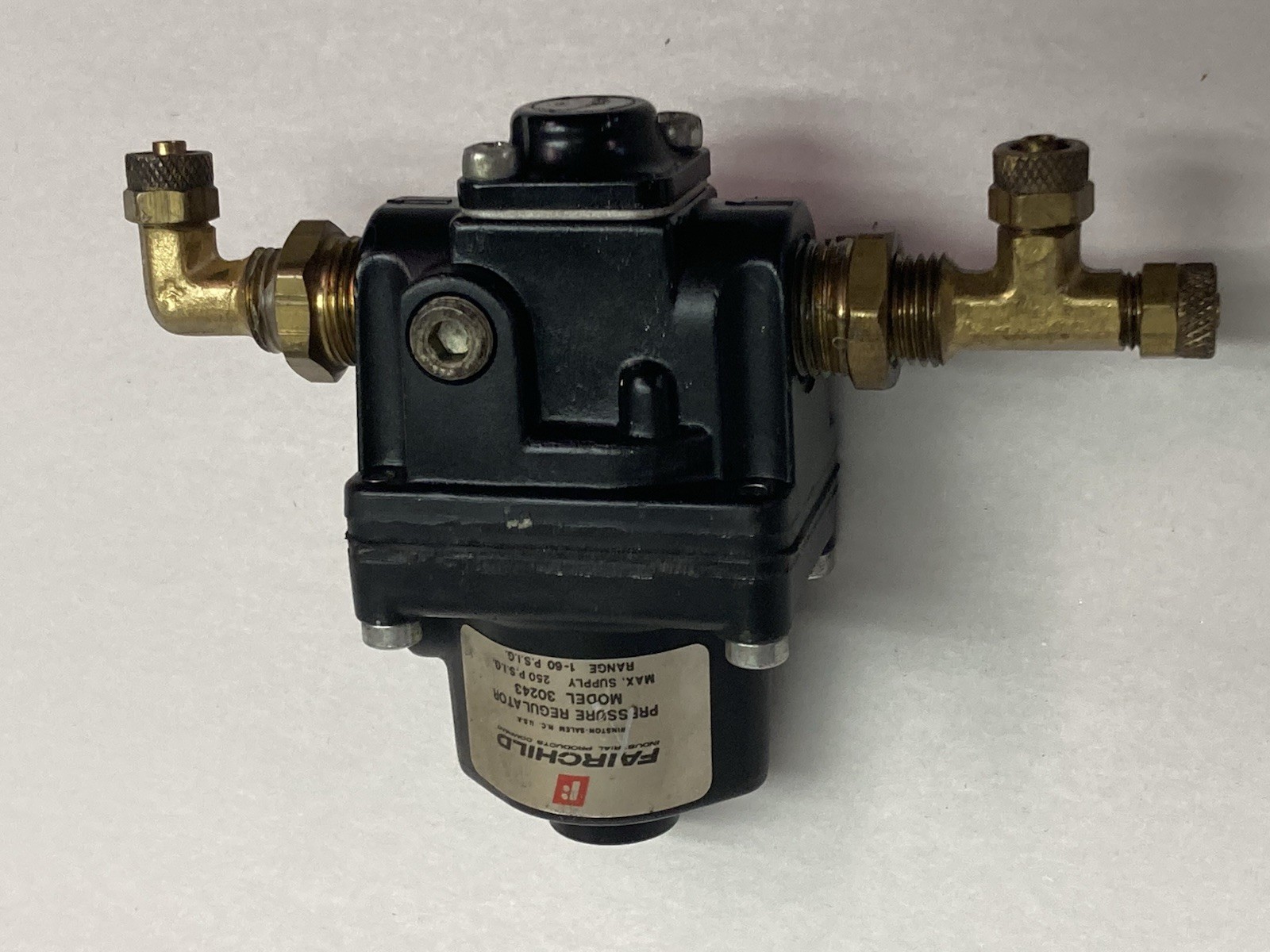 Used Fairchild,Model 30243,Pressure Regulator 250PSIG 1-60PSIG
