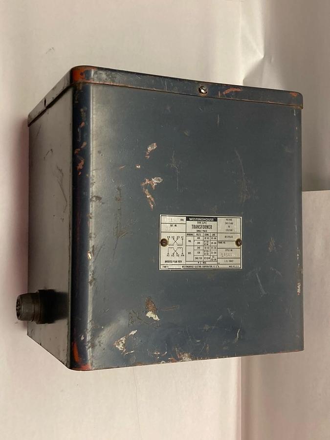 Used Westinghouse,3E66,Single Phase Transformer 1KVA 60Cy