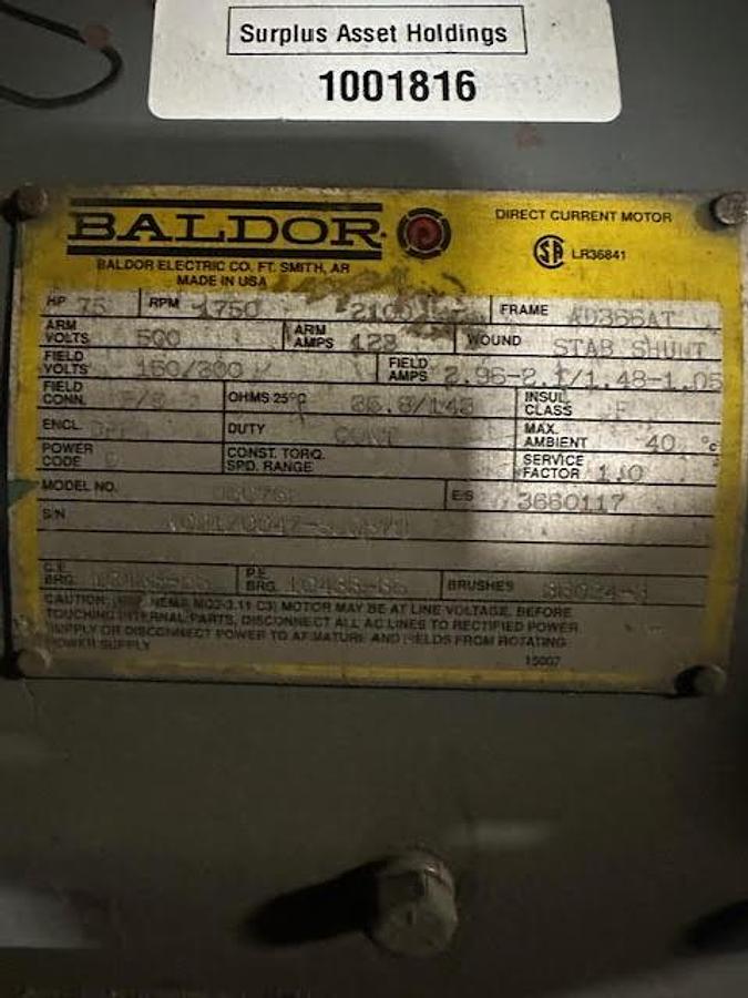 Refurbished Baldor 70 AD366AT