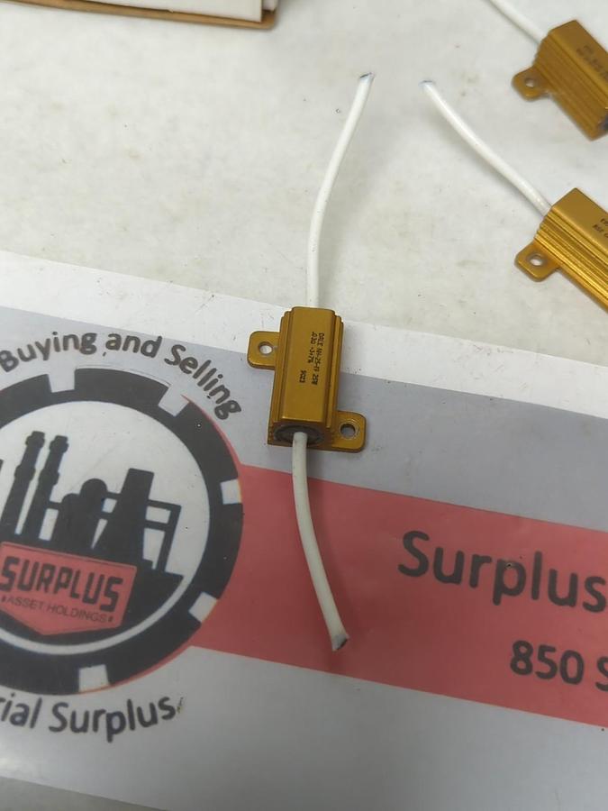 Used DALE,NH-25-19,RESISTOR .03Ω 25W -3+7% LOT OF 9 PRE-OWNED