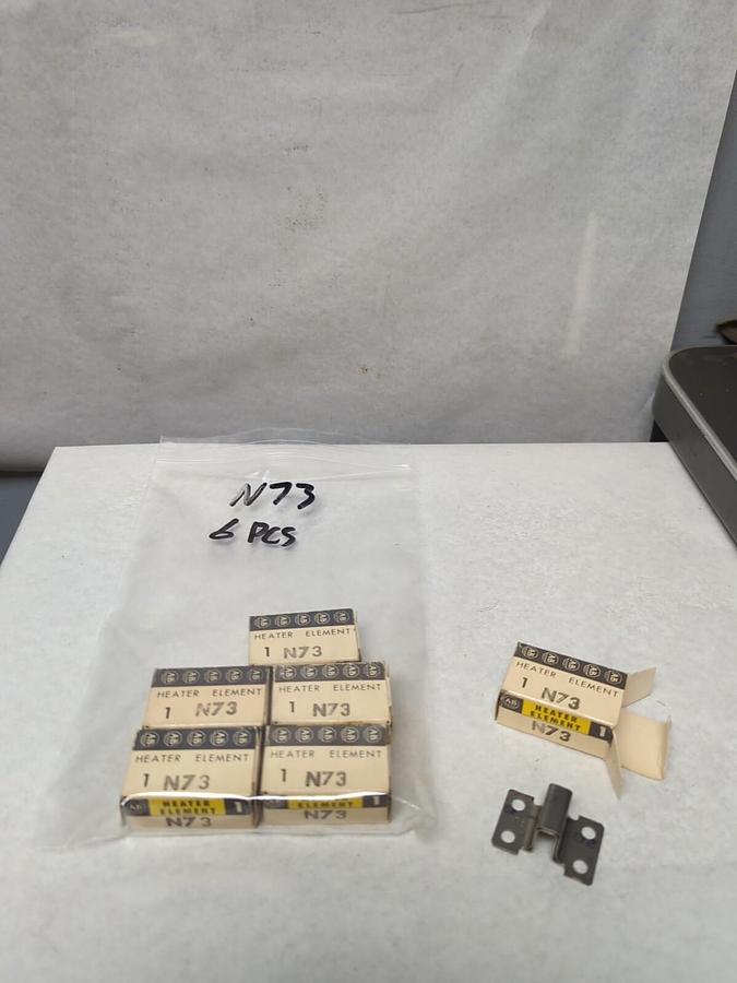 ALLEN BRADLEY,N73,THERMAL OVERLOAD HEATER ELEMENT LOT OF 6 NOS