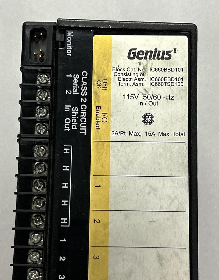 Used GE FANUC,IC660BBD101,GENIUS I/O MODULE