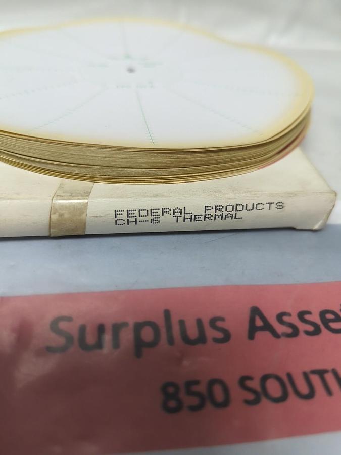 GRAPHIC CONTROLS,FPC CH-6,CIRCULAR RECORDING CHART PAPER PACK OF 100 PCS NOS