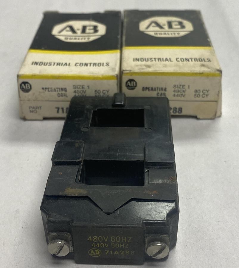 ALLEN- BRADLEY,71A288,OPERATING COILS SIZE 1 480/440V 60/50HZ LOT OF 2 NOS