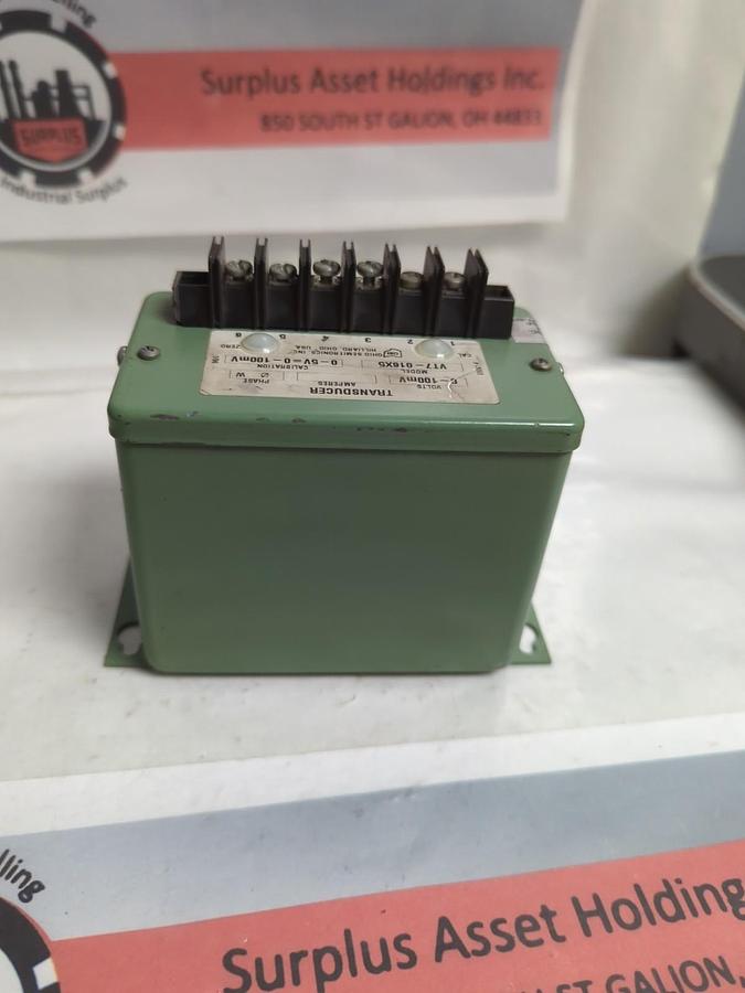 Used OHIO SEMITRONICS,VT7-016X5,VOLTAGE TRANSDUCER 0-100mV PRE-OWNED