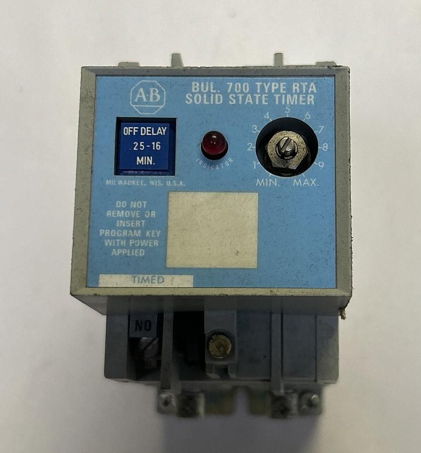 Used ALLEN BRADLEY,700-RTA99L100A1,SOLID STATE TIMER