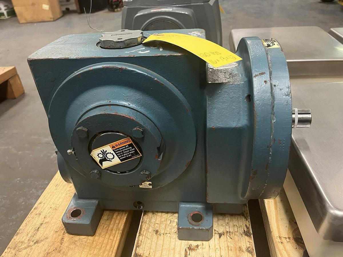 Used REXNORD LINK BELT,MW-H-85-1B,WORM GEAR SPEED REDUCER 114 RATIO 1.53HP 1750RPM