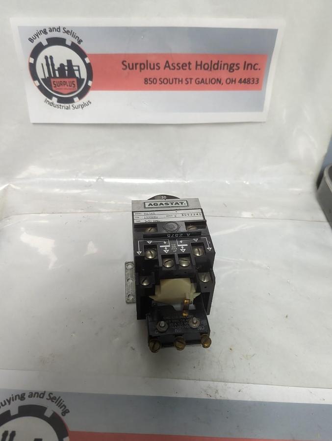 Used AGASTAT,7012ADL,TIME-DELAY RELAY 120V/60HZ 5-50 SECONDS PRE-OWNED