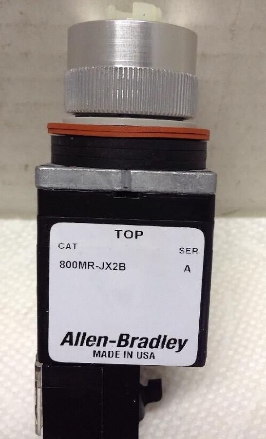 Allen-Bradley,800MR-JH2BLA,3-POS Maintained Selector Switch Black Knob