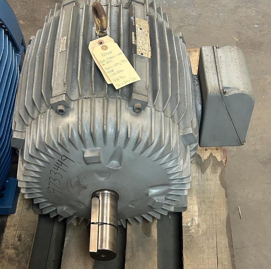 Used ZENAR,01-5827C-1,CRANE AND HOIST MOTOR 40HP 1200RPM 3PH 364T FRAME