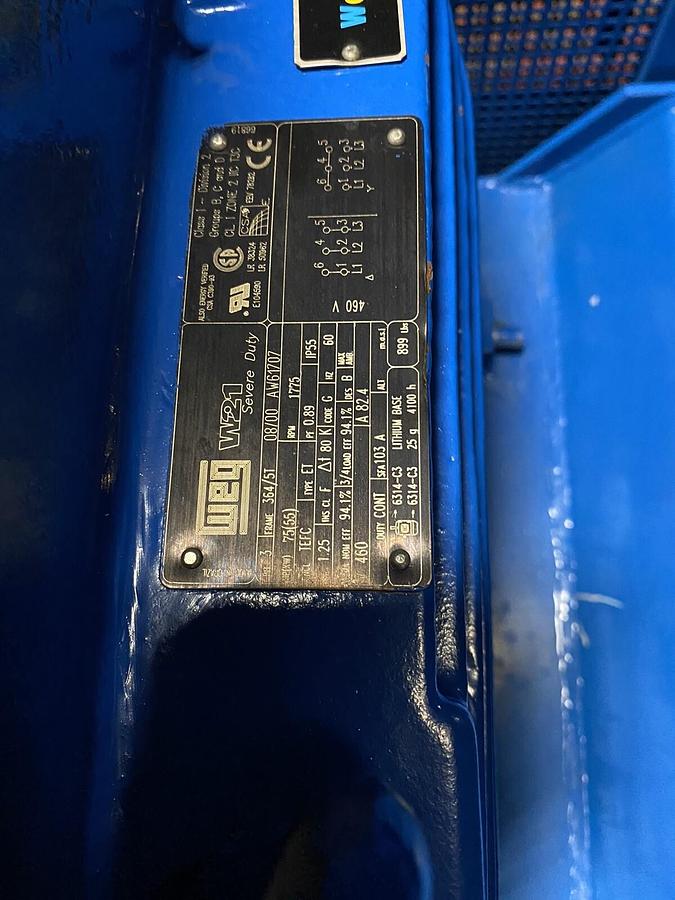 Used HIBON,SF-3.15-P-C/15180271,Vacuum Blower Pump SNH-815-15180314