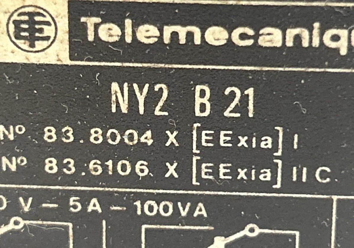 Used TELEMECANIQUE,NY2-B21,INTRINSIC BARRIER DUAL CHANNEL RELAY