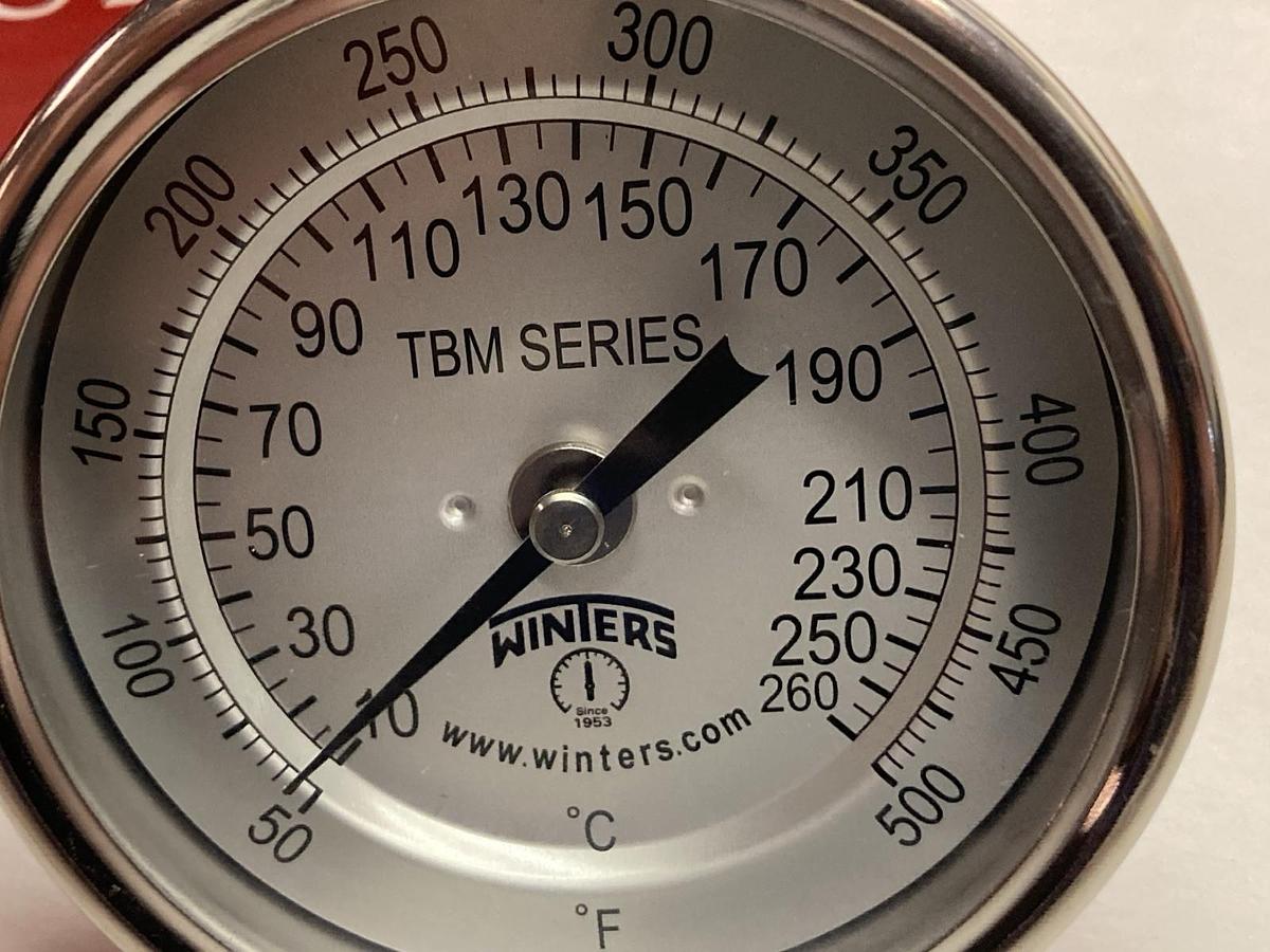 Winters,TBM30025B11,Pressure Gauge 3" 1/2NPT 2.5" L Black