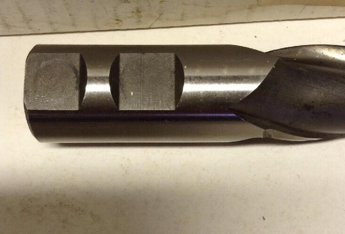 Acculead,528232,1-Inch Diameter HSCo 2-Flute End Mill 5.441 USA