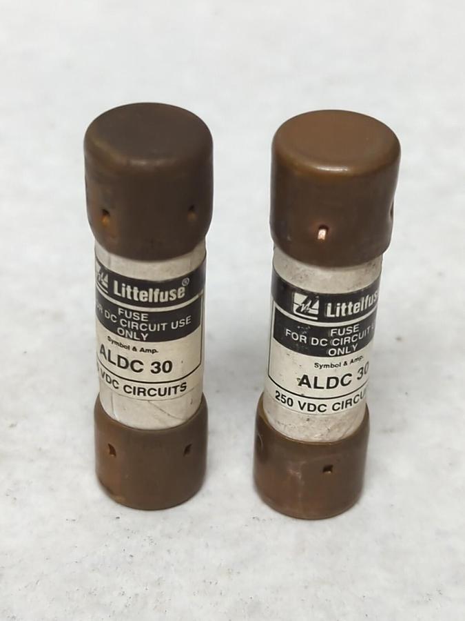 Used LITTELFUSE,ALDC-30,FUSE 30 AMP LOT OF 2 PRE-OWNED