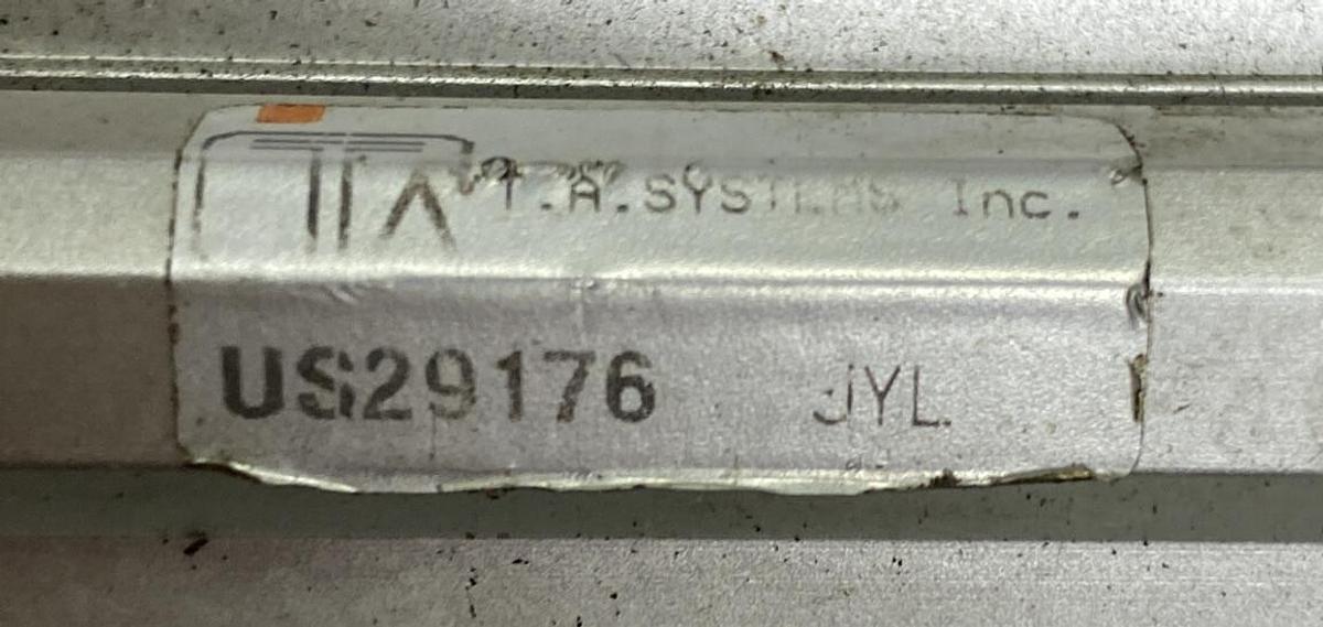 Used T.A. SYSTEMS,US29176,PNEUMATIC SLIDE CYLINDER LOT OF 2