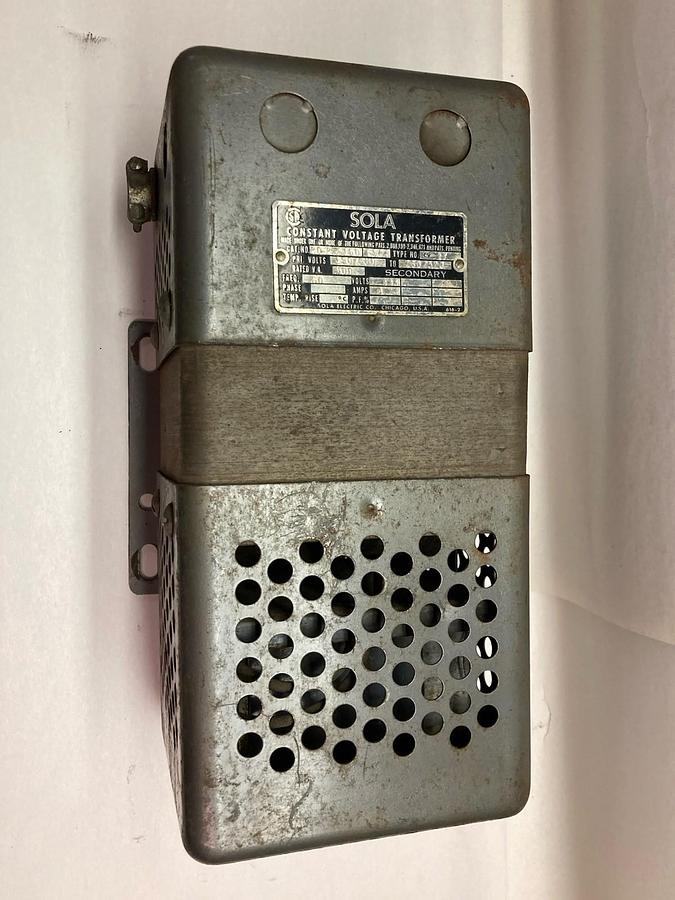 Used Sola,20-23-150,Constant Voltage Secondary Transformer 500VA 118V