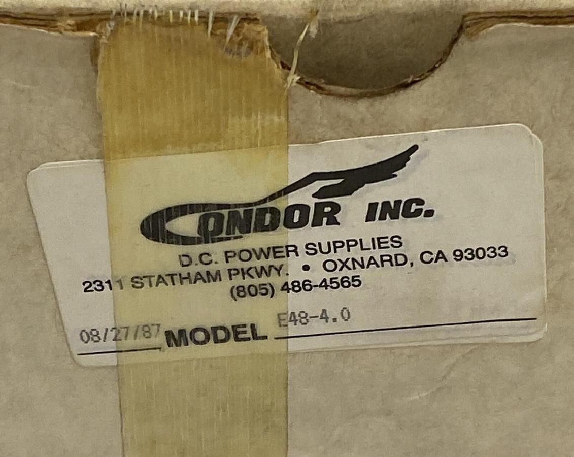 Condor,Model: E48-4.0,Power Supply NOS