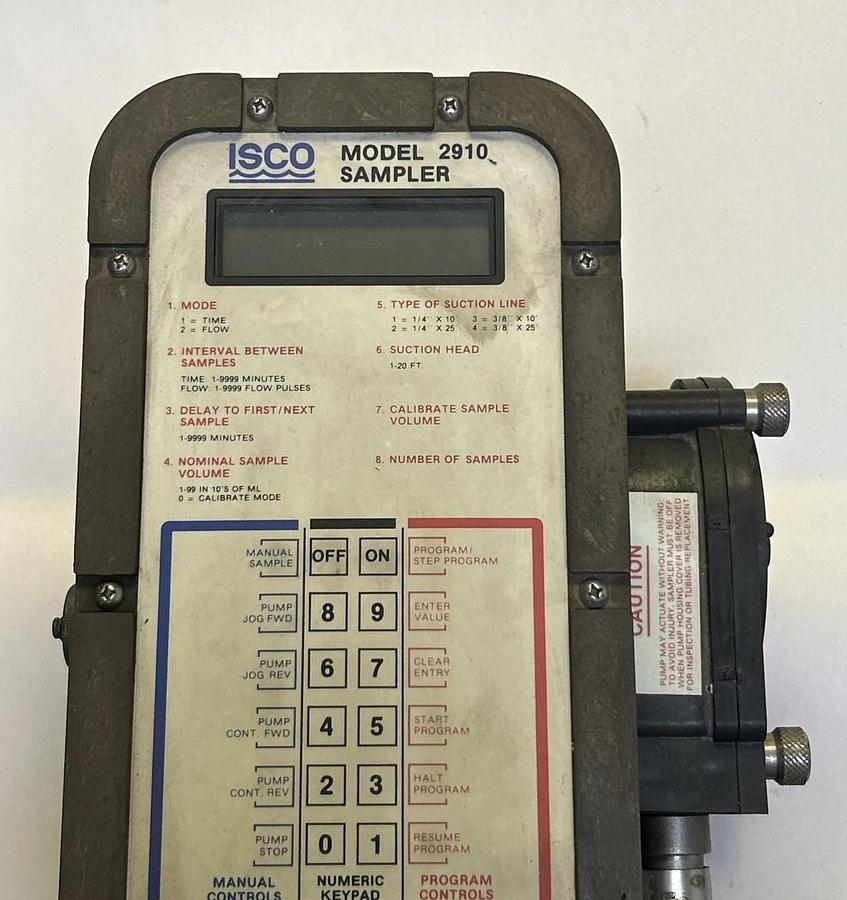 Used ISCO,60-2914-001,MODEL 2910 COMPOSITE SAMPLER CONTROLLER