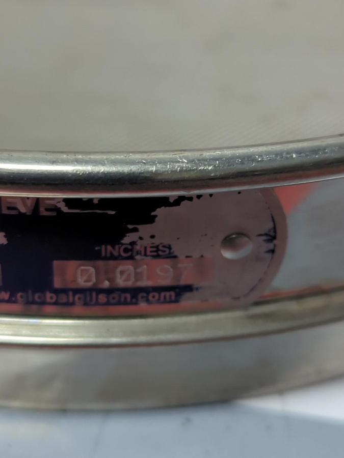 Used USA STANDARD,NO.35,TEST SIEVE 500UM .0197 INCH ASTM E-11 SPEC PRE-OWNED
