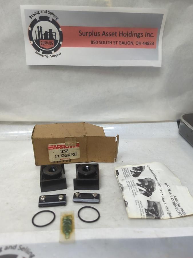 ARROW,IK52,MODULAR PIPE PORT 1/4 INCH NOS