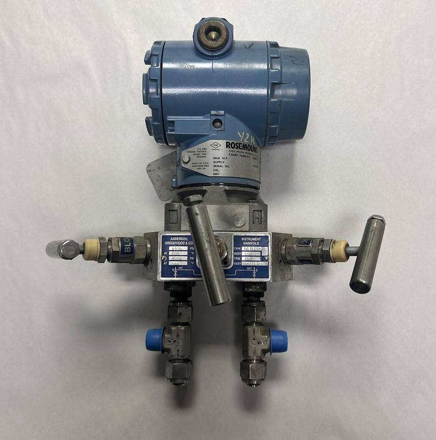 Used ROSEMOUNT,3051CD2A02A1AM5S5,PRESSURE TRANSMITTER