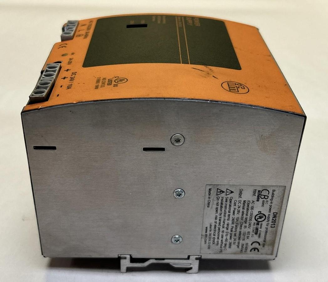 Used IFM EFECTOR,DN2013,POWER SUPPLY 24VDC 10AMP