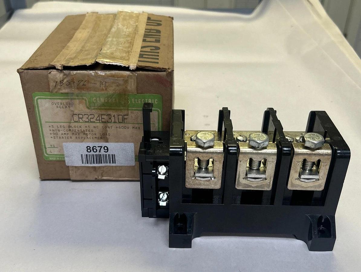 GENERAL ELECTRIC,CR324E310F,OVERLOAD RELAY 90A 600V NOS